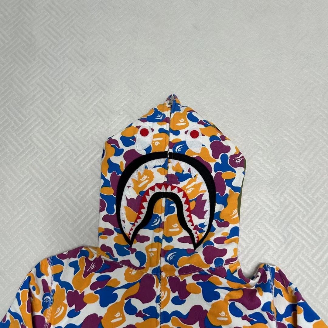 Bape LIMITED CAMO SHARK FULL ZIP HOODIE Size US L / EU 52-54 / 3 - 3 Thumbnail