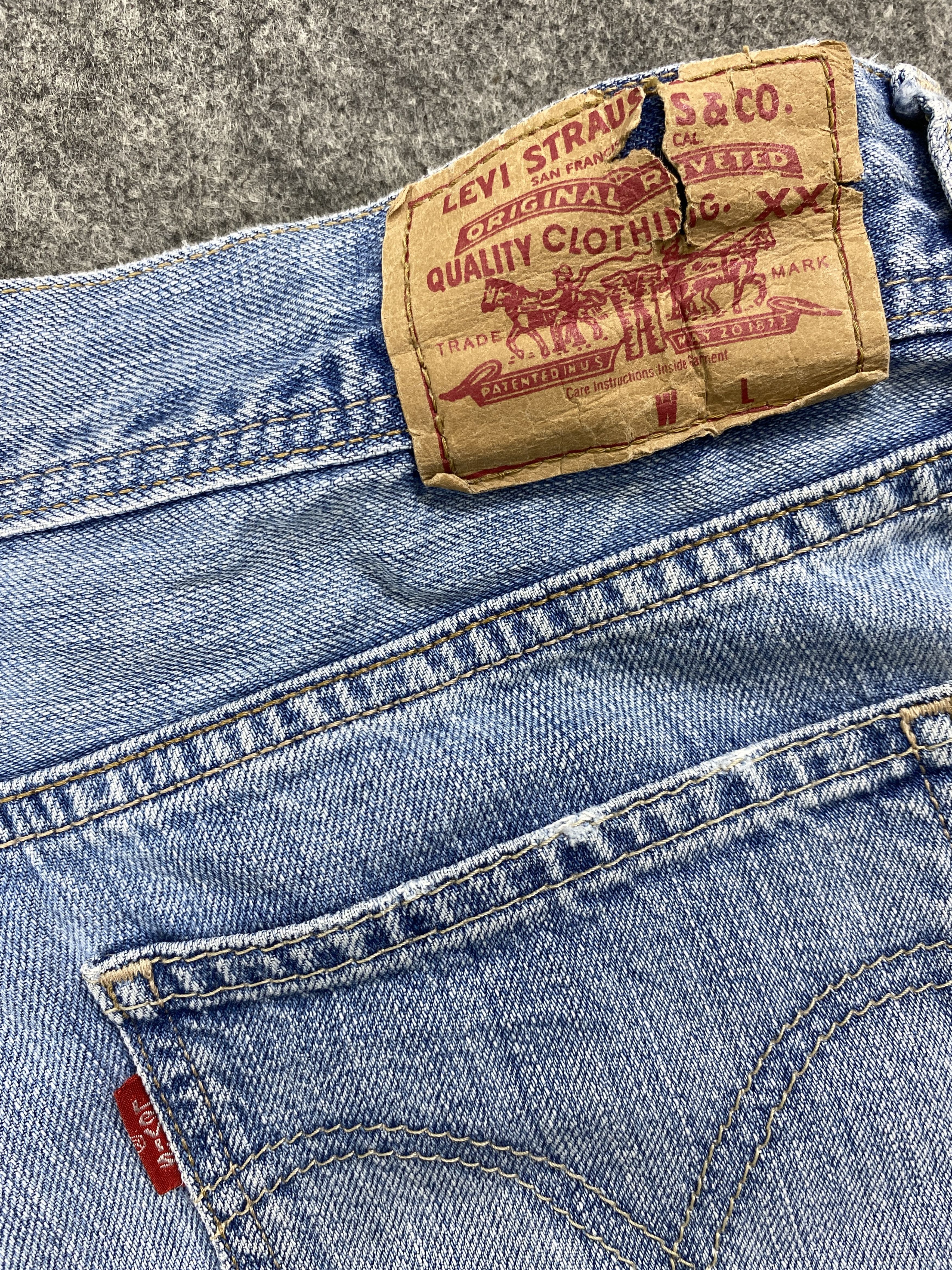 Levi's Light Blue Wash Vintage Levi's 535 30x27 Denim -SJ020 Size US 30 / EU 46 - 10 Thumbnail