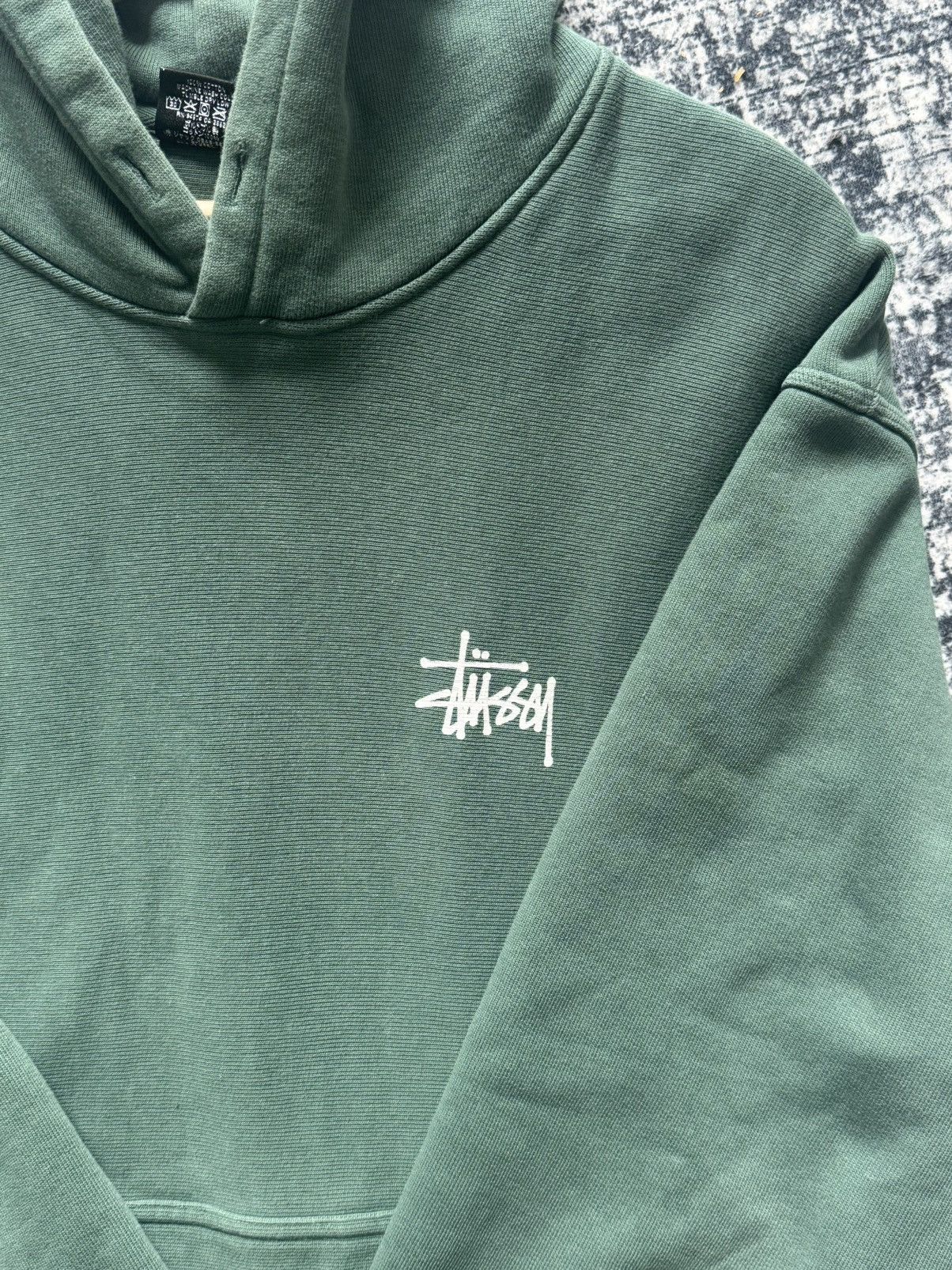 Stussy Stussy Basic Pigment Dyed Hoodie 'Forest' Size US L / EU 52-54 / 3 - 1 Thumbnail