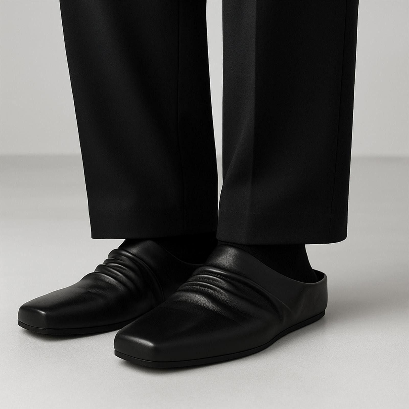 Other Pleated Leather Slip-On Mules Size US 10 / EU 43 - 7 Thumbnail
