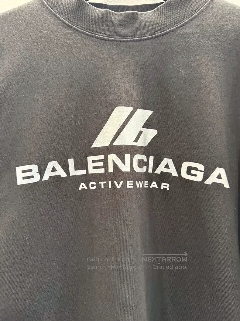 Balenciaga Balenciaga Letter Print Logo Black Men's Short Sleeve Size US S / EU 44-46 / 1 - 4 Thumbnail