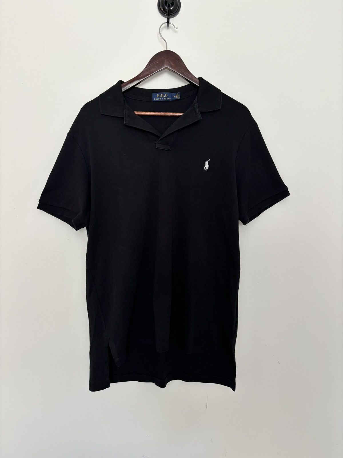 Polo Ralph Lauren Polo Ralph Lauren Black Minimal Pony Polo Shirt Size US L / EU 52-54 / 3 - 1 Thumbnail