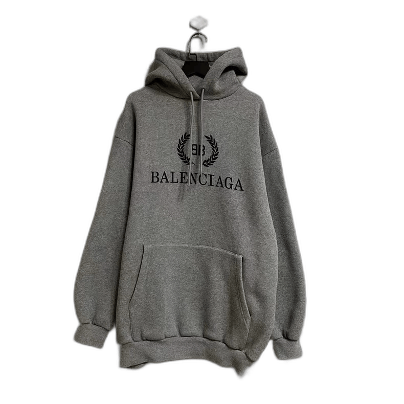 Balenciaga Balenciaga Gray Hoodie with Logo-2505 Size US S / EU 44-46 / 1 - 1 Thumbnail
