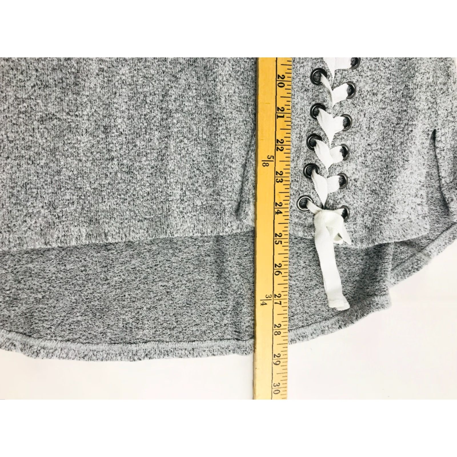 Vintage Simply Vera Vera Wang Sweater Women's Small Gray Black Oversized Tie Front Size S / US 4 / IT 40 - 5 Thumbnail