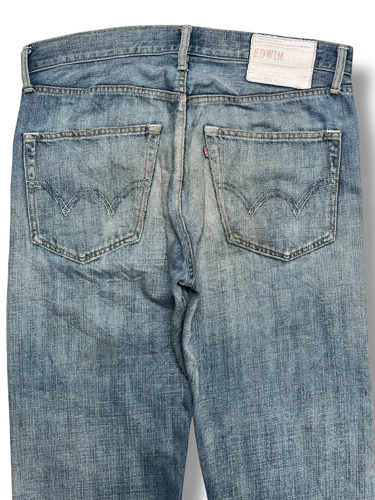 Edwin Edwin 506 Relax Vintage JPN Jeans With Natural Fading & Wear Size US 35 - 5 Thumbnail