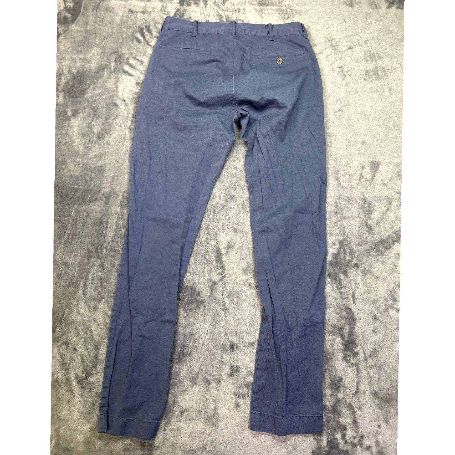 J.Crew J. Crew Chino Pants Blue Slim Fit Mens 29x32 Flex Driggs Casual Business Pockets Button Fly Size US 29 - 2 Thumbnail