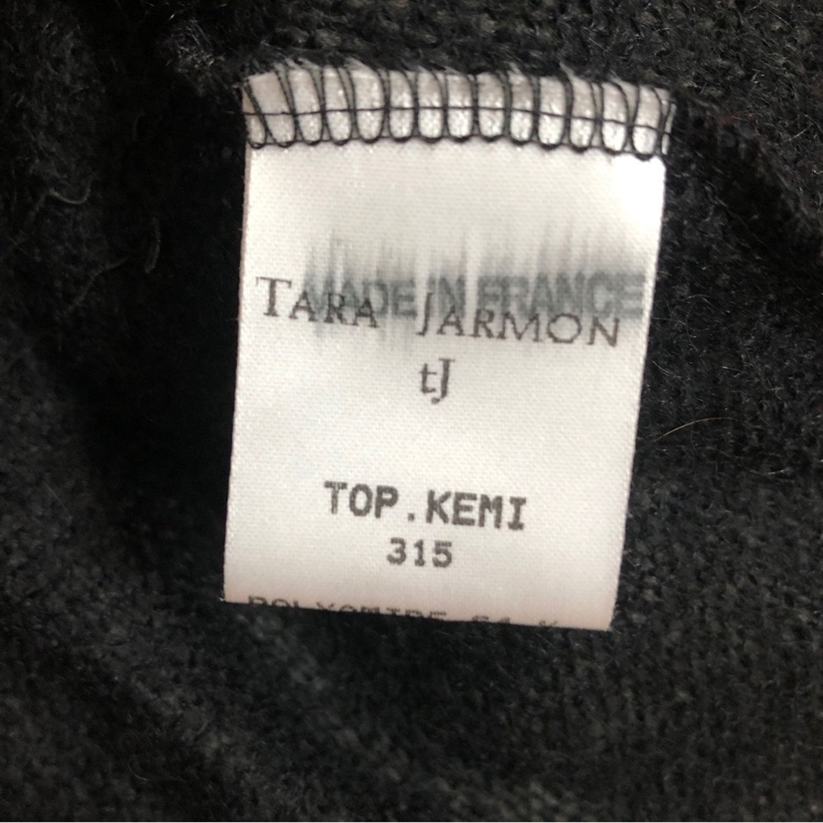 Tara Jarmon Tara Jarmon Kemi Black Knit Mohair Ruffle Peplum Tank Top Size M / US 6-8 / IT 42-44 - 5 Thumbnail