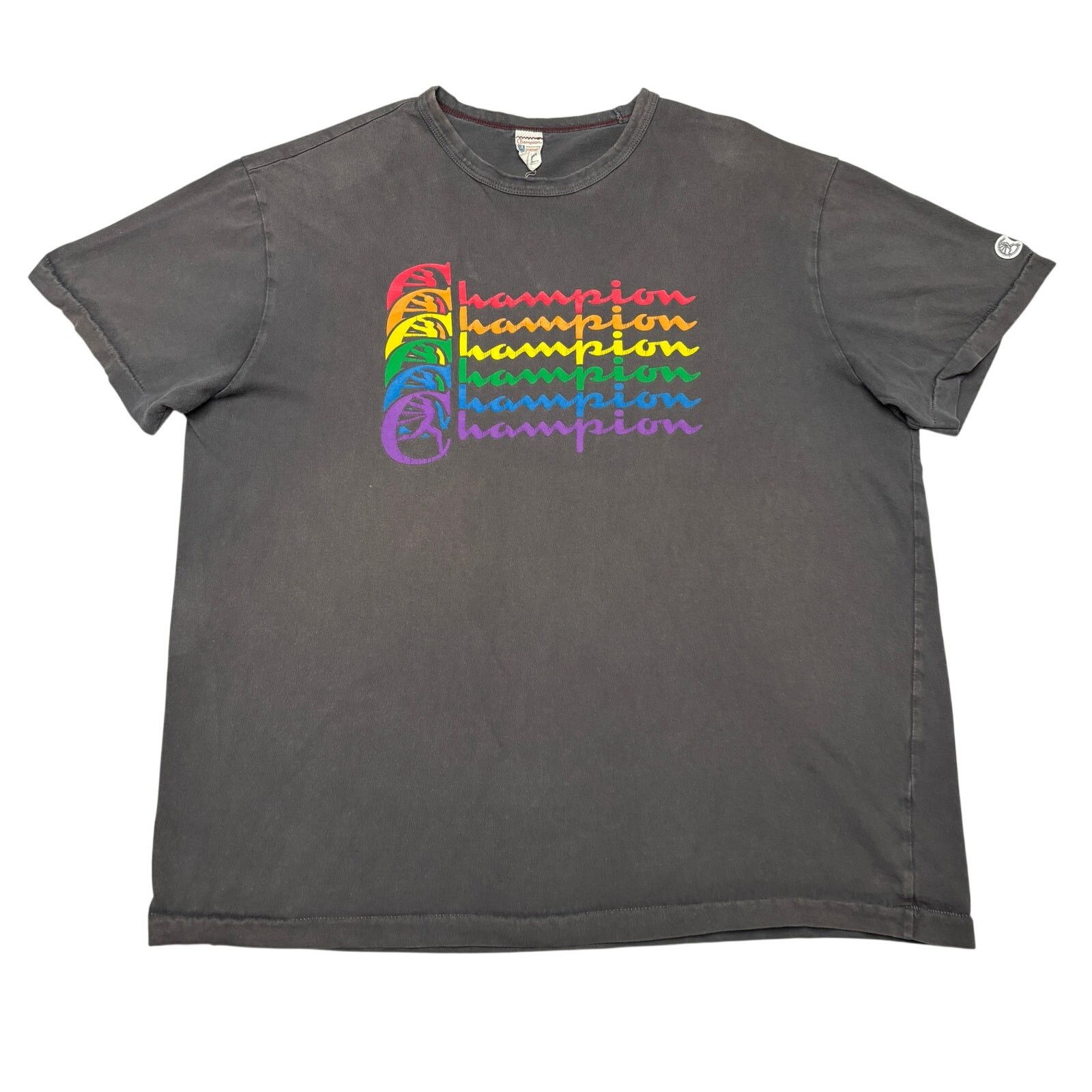 Todd Snyder Todd Snyder Champion Rainbow Running Man T Shirt Men's XL Size US XL / EU 56 / 4 - 1 Thumbnail