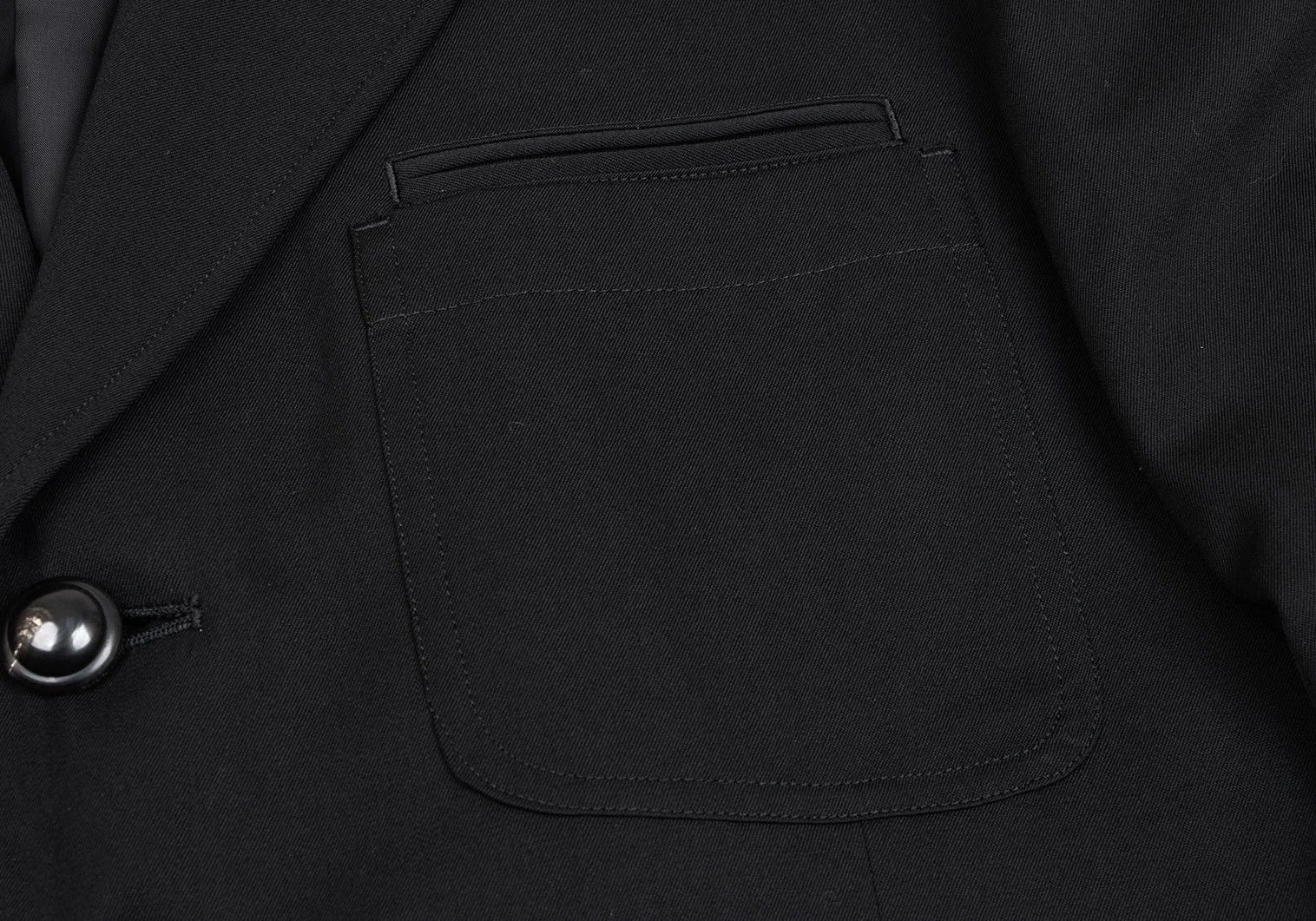 Yohji Yamamoto Yohji Yamamoto Wool Gabardine Jacket Black 3 Size US L / EU 52-54 / 3 - 5 Thumbnail