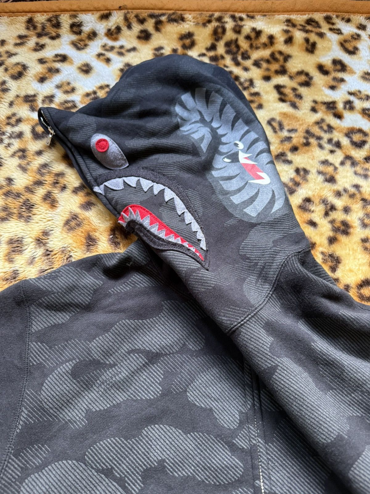 Bape Reflector Camo Shark Full Zip Hoodie Size US XL / EU 56 / 4 - 6 Thumbnail