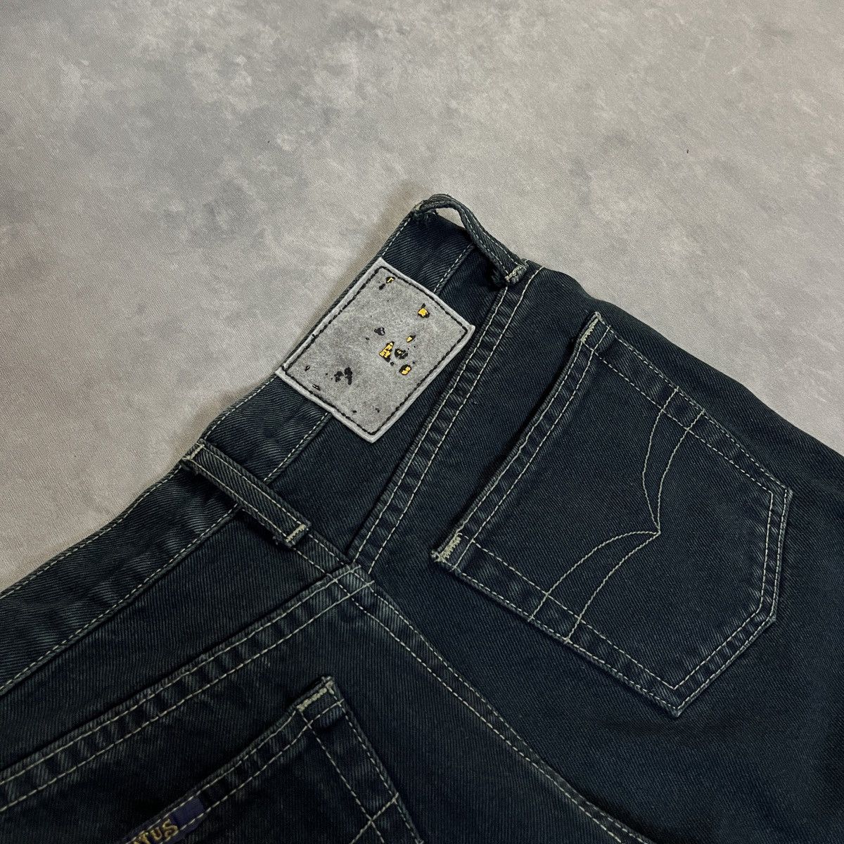 Japanese Brand 2000s Status Jeans Lace-Up Flared Denim / Y2K Punk Rock Size 26" / US 2 / IT 38 - 7 Thumbnail