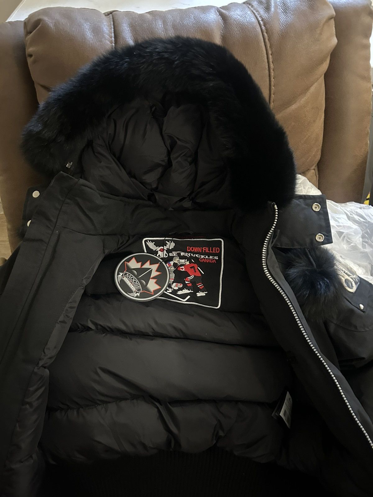 Moose Knuckles Black Moose Knuckle bomber jacket Size M / US 6-8 / IT 42-44 - 1 Thumbnail