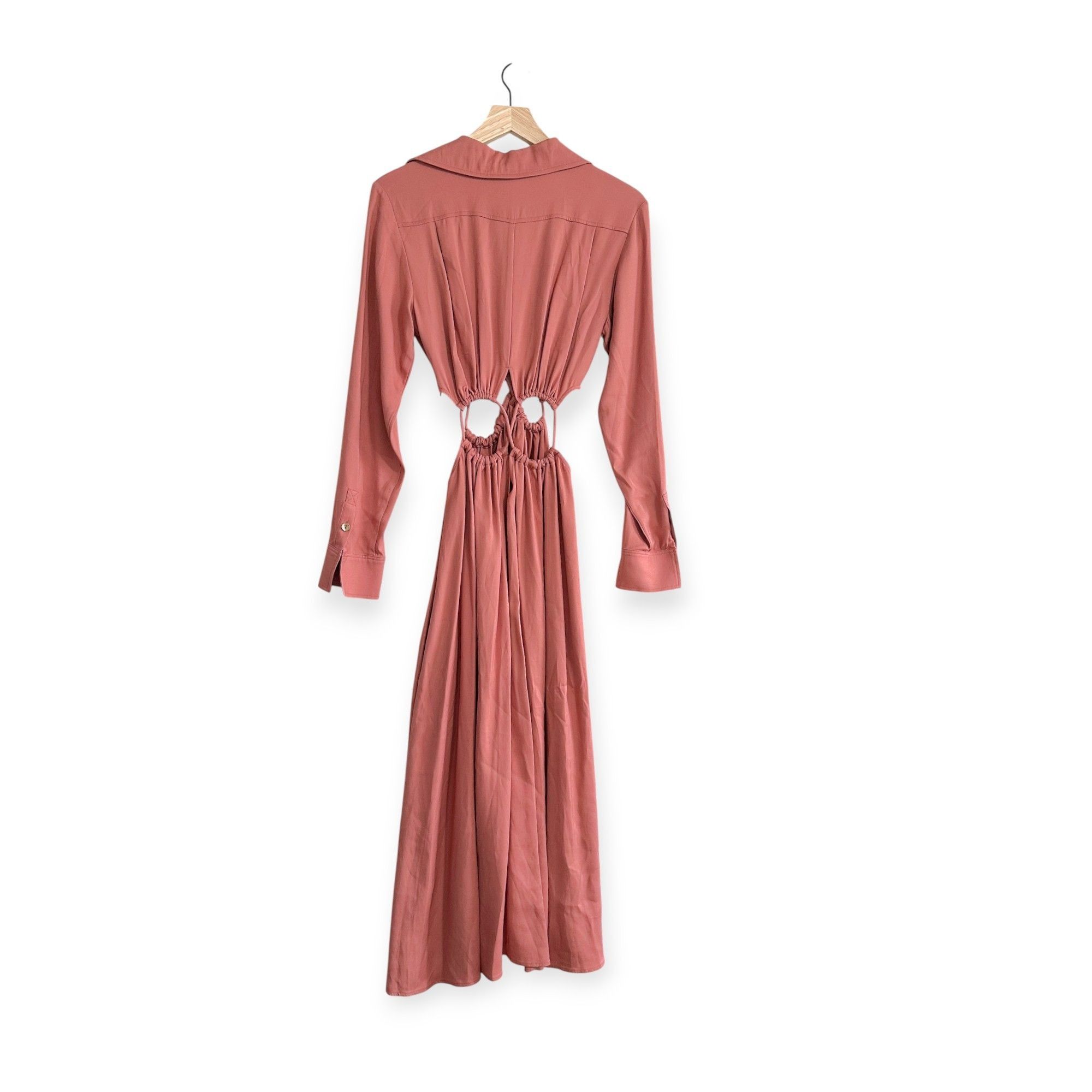 Cult Gaia Cult Gaia Lou button down, cut out dress, Color: Jaipur, Si Size S / US 4 / IT 40 - 2 Thumbnail
