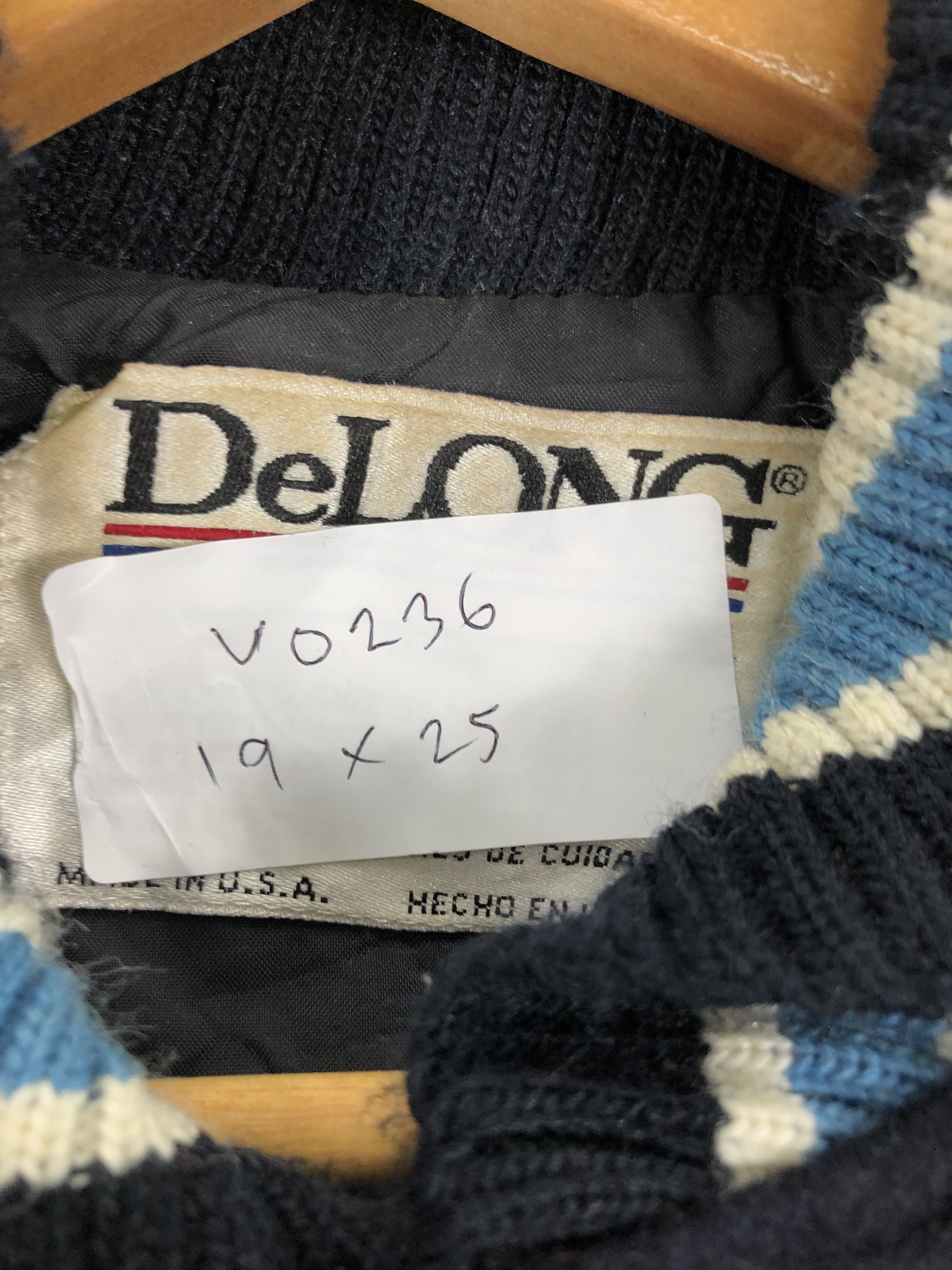 Delong Vintage Delong Varsity Jacket University Full Patches V0236 Size US XS / EU 42 / 0 - 14 Thumbnail