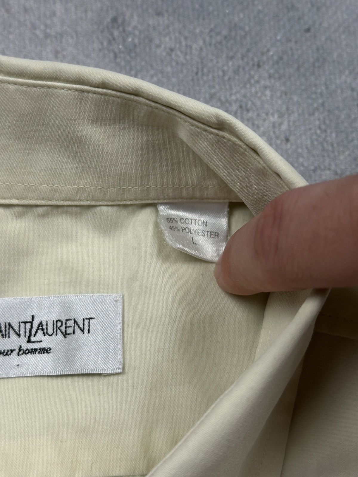 Yves Saint Laurent Lux YSL Shirt Cotton Yves Saint Laurent Summer Shirtsleeve Size US L / EU 52-54 / 3 - 8 Thumbnail