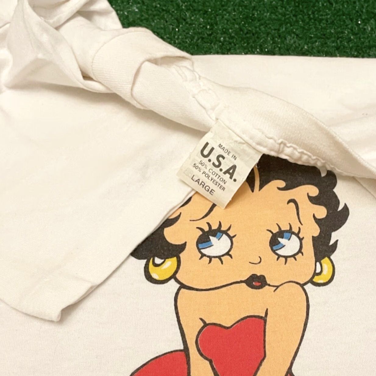 Vintage VINTAGE Betty Boop Marilyn Monroe Cartoon VTG 1985 Shirt Size L USA Men Short Sleeve White 80s 90s Hip Hop Size US L / EU 52-54 / 3 - 2 Thumbnail