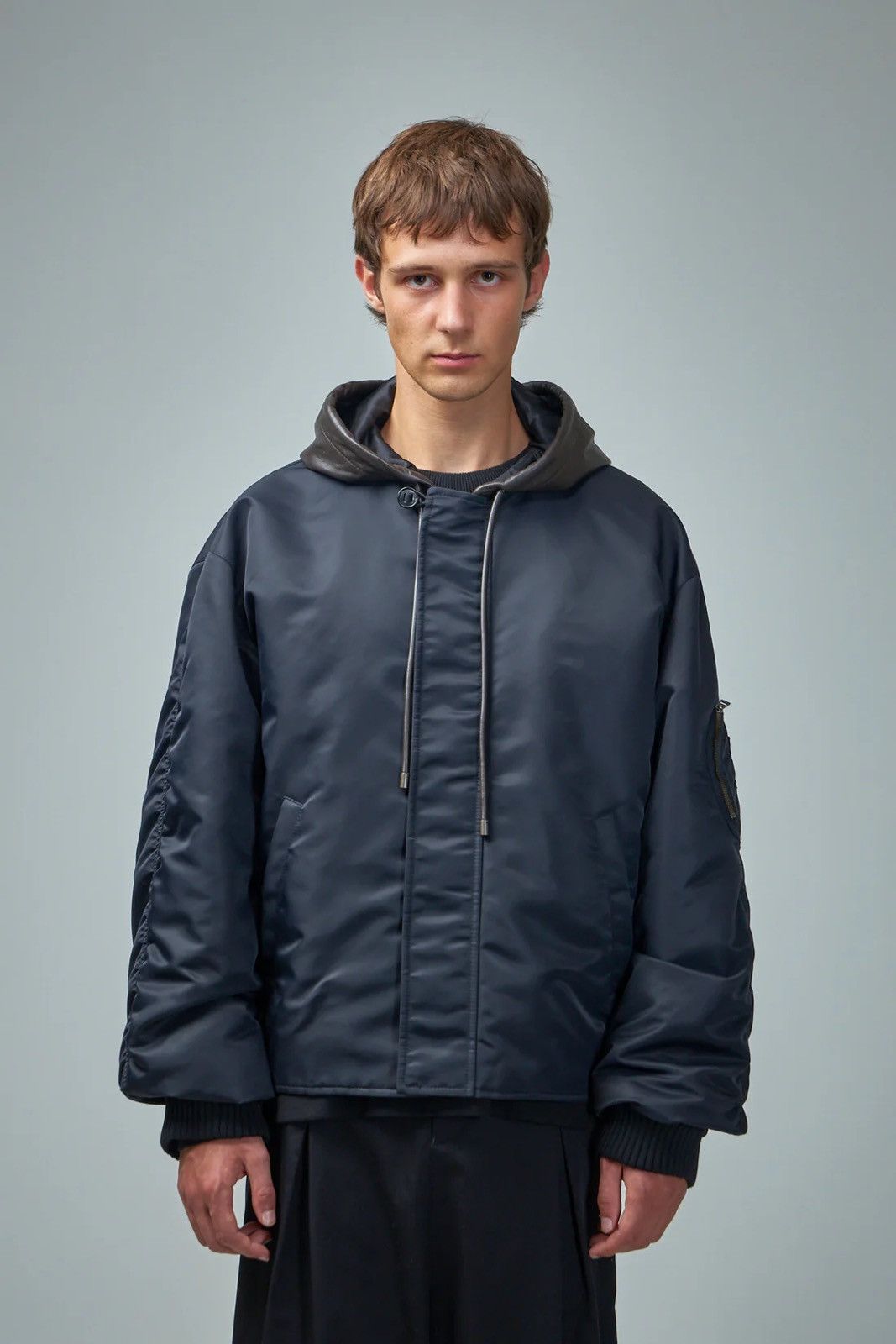 Loewe Loewe Hooded Bomber Jacket Size US XL / EU 56 / 4 - 1 Thumbnail