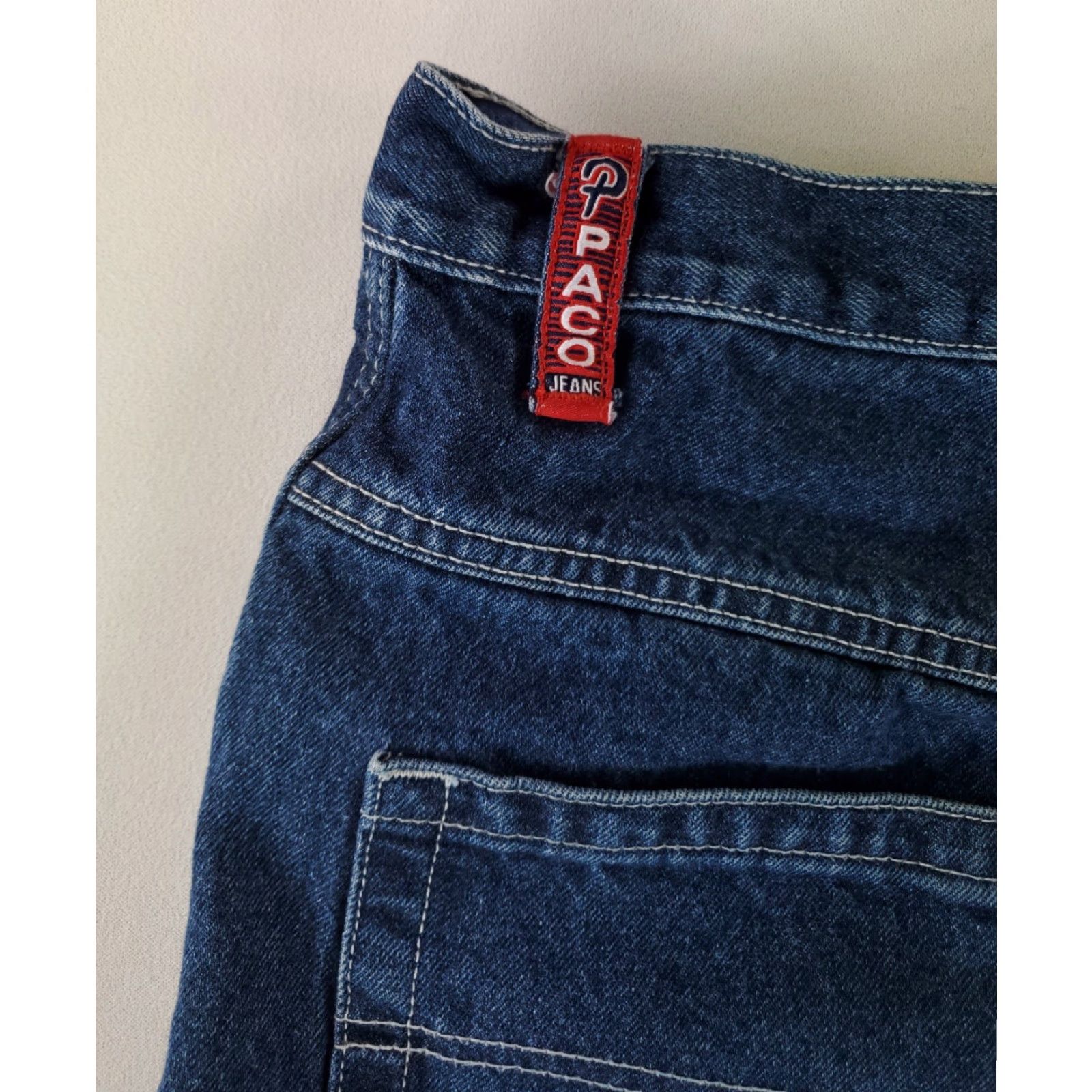 Vintage PACO Jeans Sport Atmosphere Carpenter Mens 34 Waist 32 Inseam Blue Wide-Leg Pants Mens 34x32 Actual AS IS Size US 34 / EU 50 - 7 Thumbnail