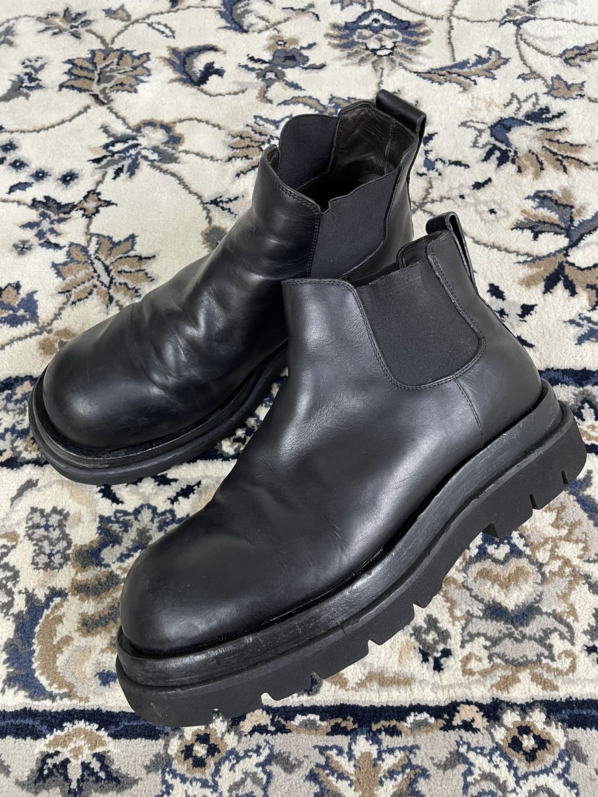 image of Bottega Veneta Lug Boots Low in Black, Women's (Size 9)