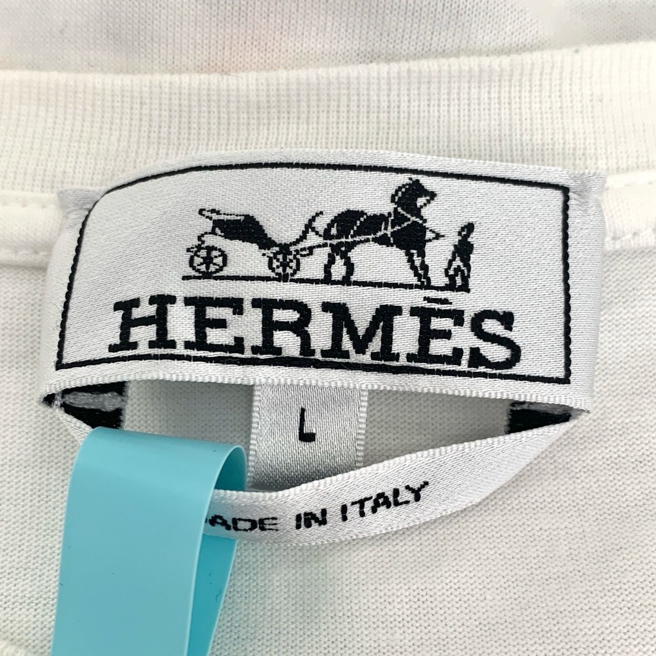 Hermes Hermes Robot Print Round Neck White Cotton Short-Sleeve T-Sh Size US L / EU 52-54 / 3 - 2 Thumbnail