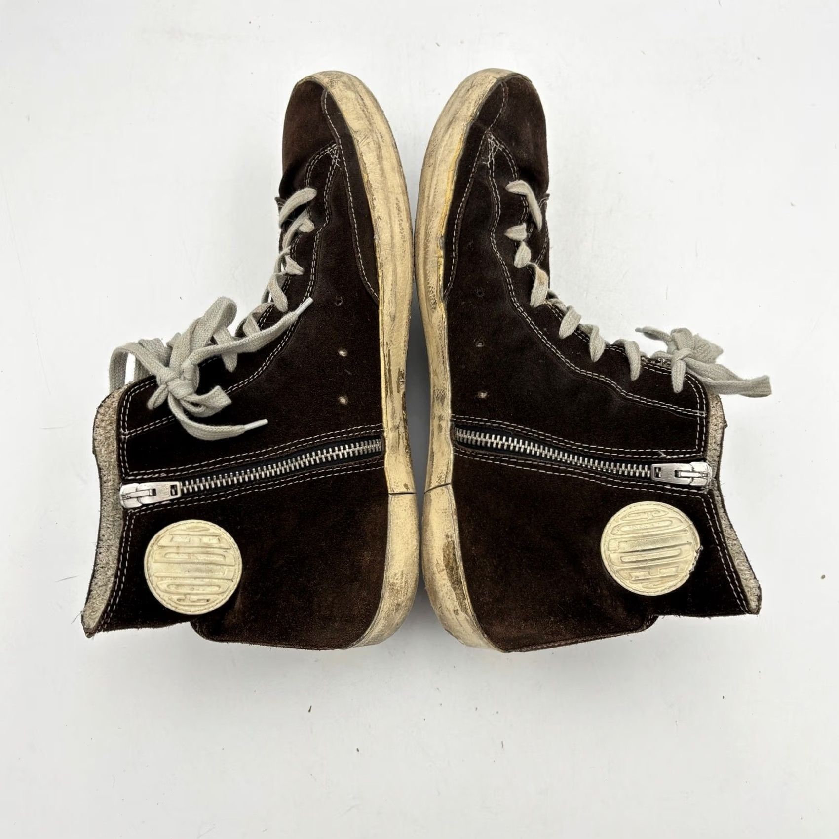 Golden Goose Golden Goose Francy Hi Top Skate Suede Sneakers Shoes Men 44 US 11 Brown Mens 11 US 44 Vintage? Size US L / EU 52-54 / 3 - 6 Thumbnail