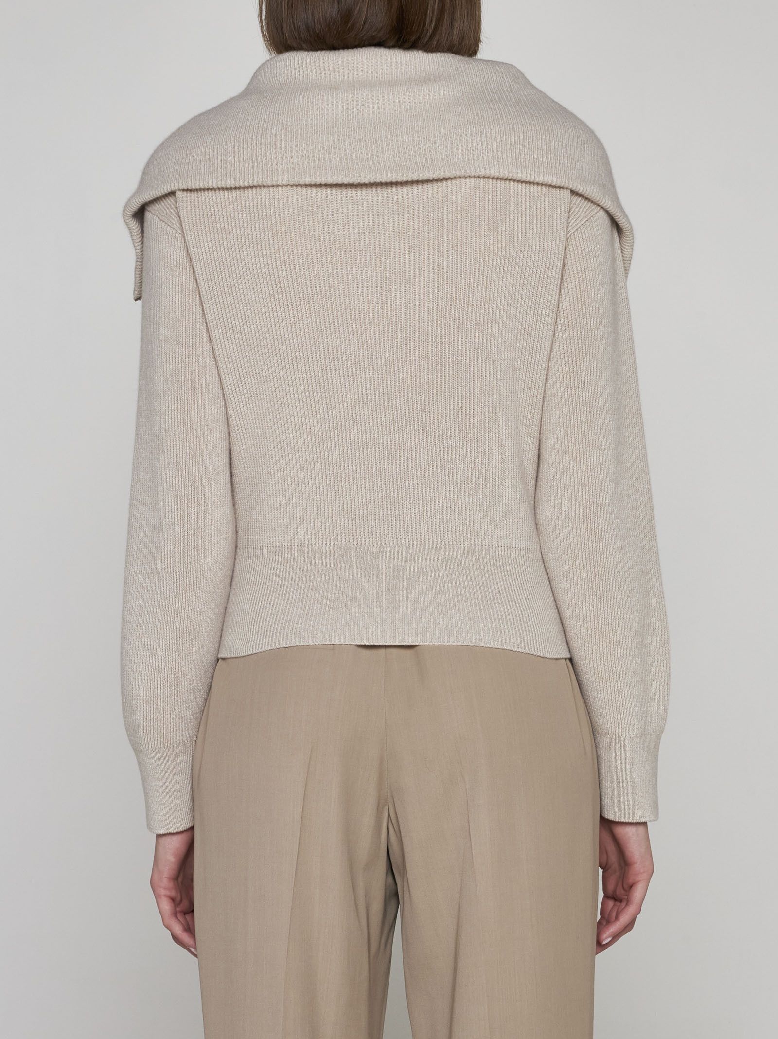 Brunello Cucinelli o1y0725 Cardigan in Beige Size M / US 6-8 / IT 42-44 - 4 Thumbnail