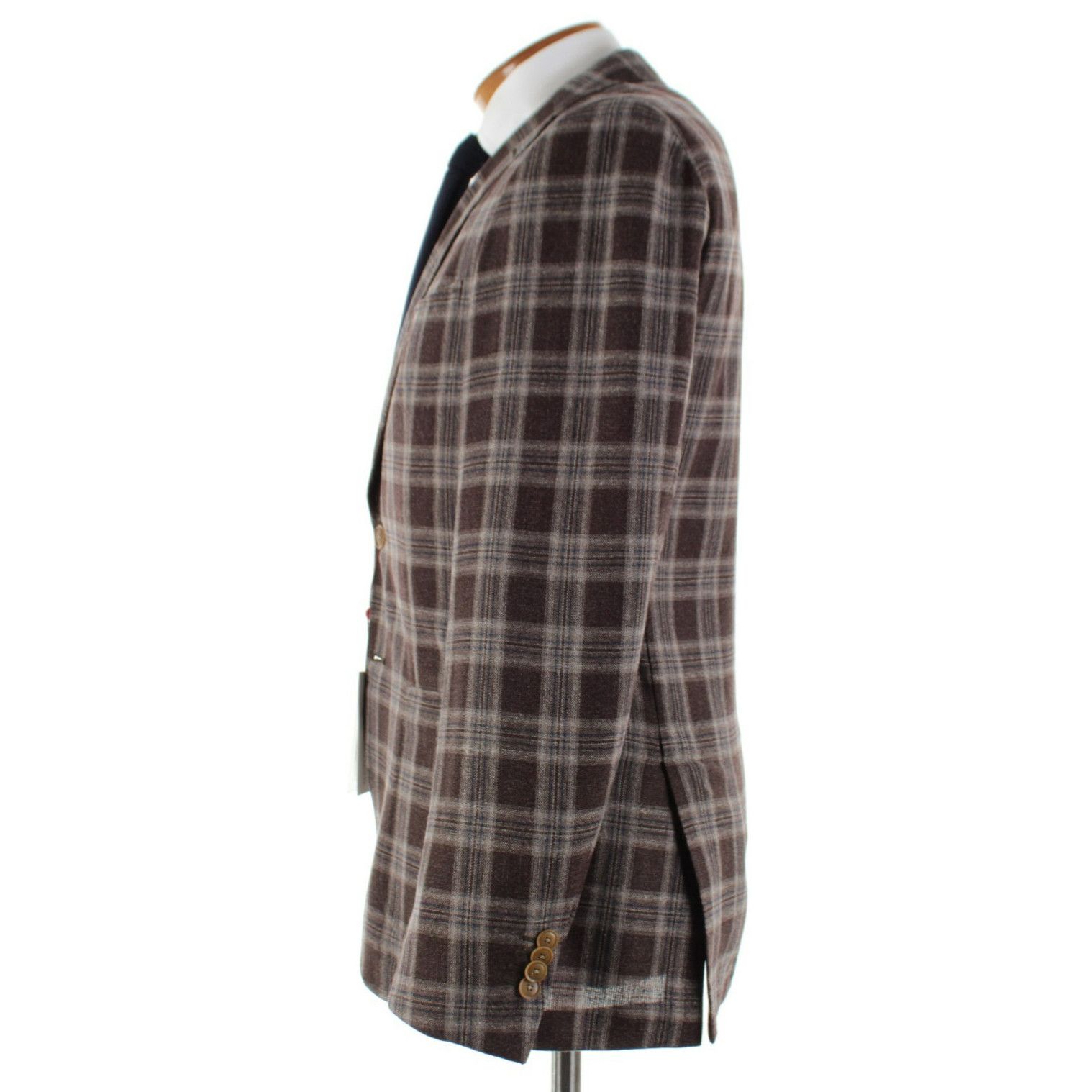 Luciano Barbera Luciano Barbera Sport Coat Size 38 US in Brown Size 38R - 4 Thumbnail