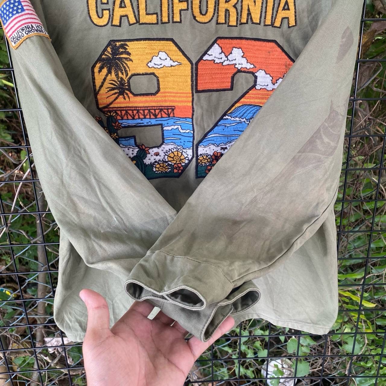 Vintage Vtg Rodeo Crown Wide Bowl Military Button Up Size S / US 4 / IT 40 - 12 Thumbnail