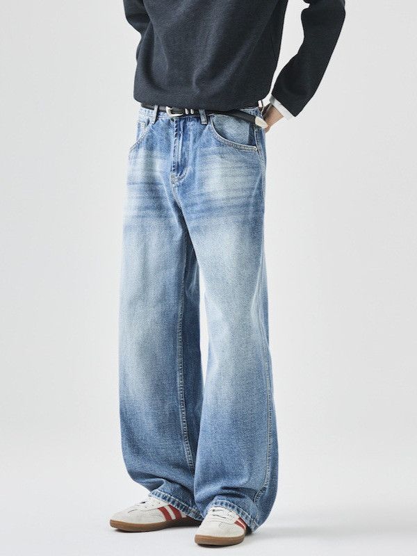 Vintage Men's American loose straight leg wide-leg curved jeans Size US 32 / EU 48 - 1 Thumbnail