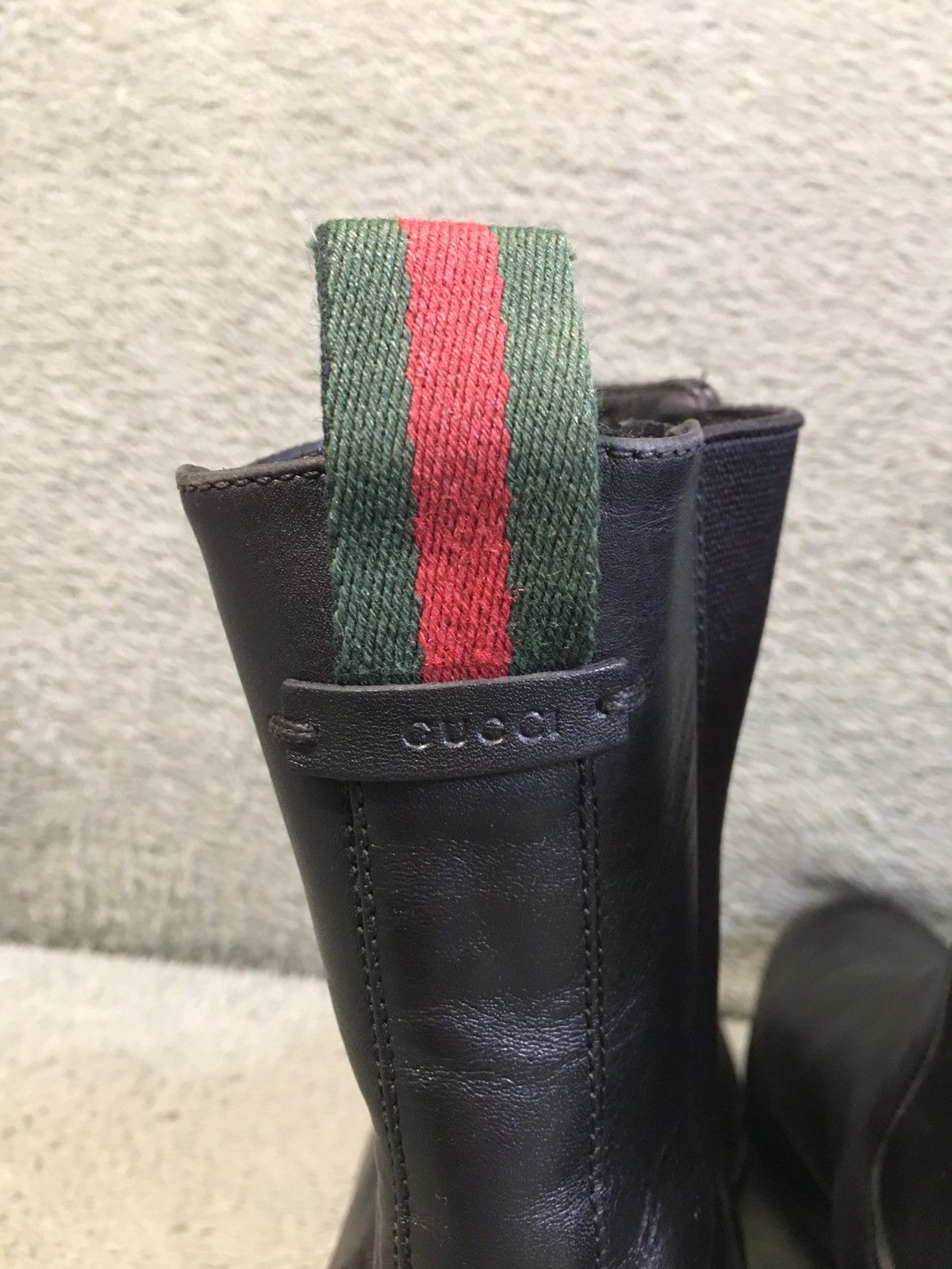 Gucci GUCCI Black Leather Chelsea Ankle Boots Size EU 37 Size US 7 / IT 37 - 5 Thumbnail