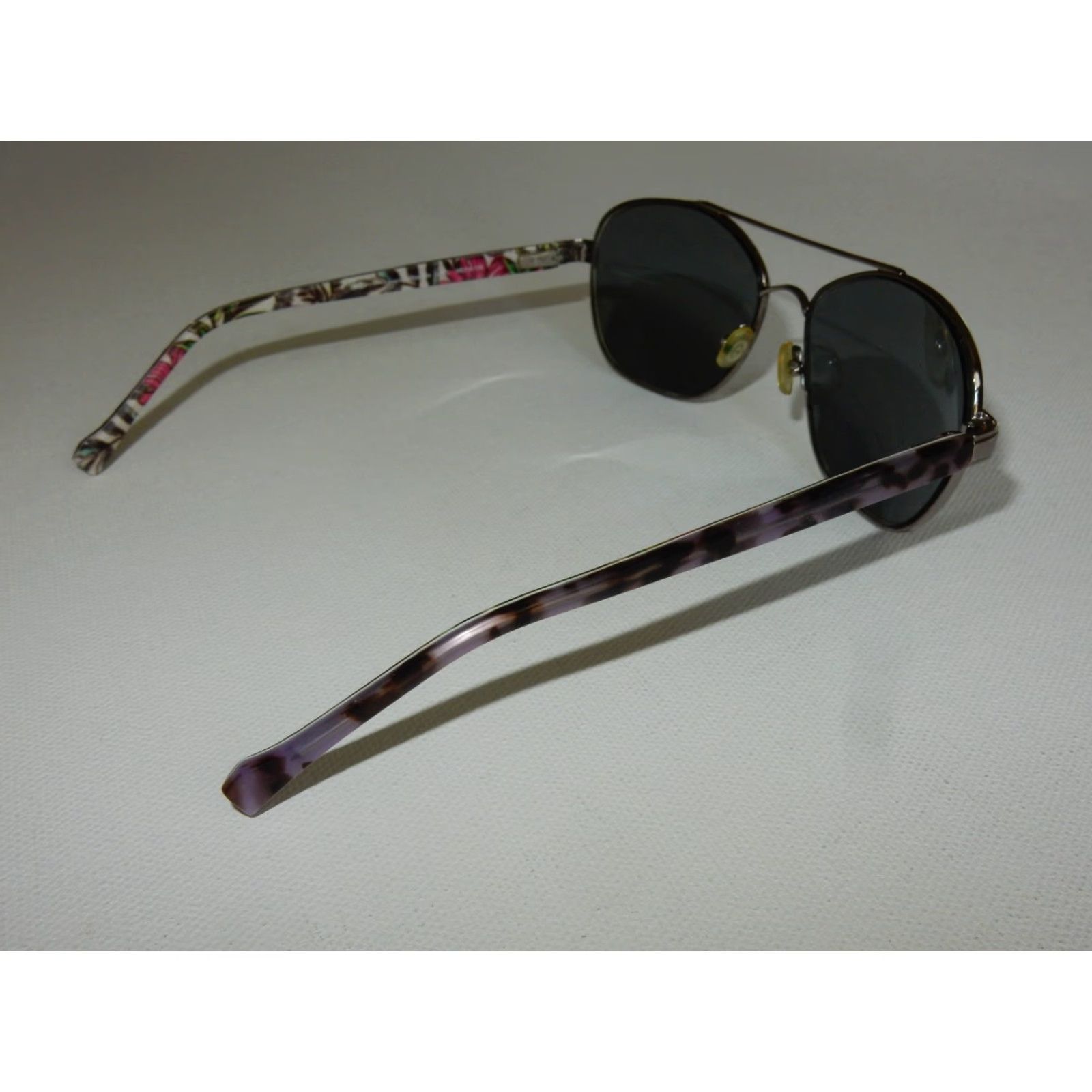 Vera Bradley VERA BRADLEY Sunglasses Frames Women 58x15 Lavender Meadow Silver-Brown-Purple Fashion Accessories Size ONE SIZE - 3 Thumbnail