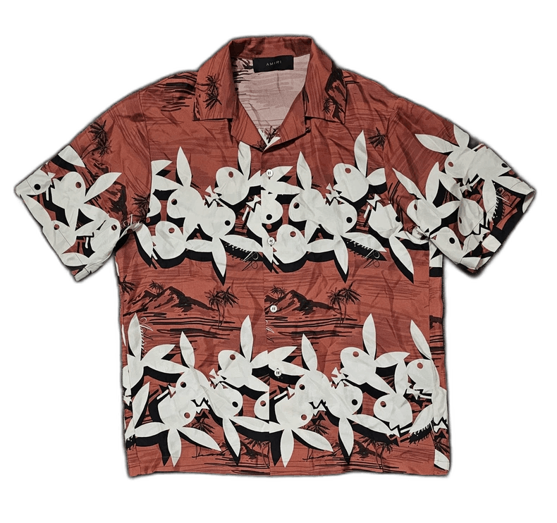 Amiri Amiri Playboy Short Sleeve Silk Shirt Size US M / EU 48-50 / 2 - 1 Thumbnail