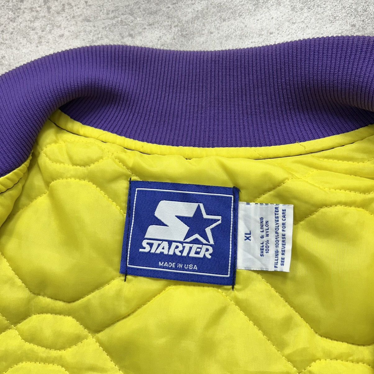 NCAA × Starter × Vintage VTG 90s EAST CAROLINA PIRATES ECU STARTER SATIN JACKET Size US XL / EU 56 / 4 - 5 Thumbnail