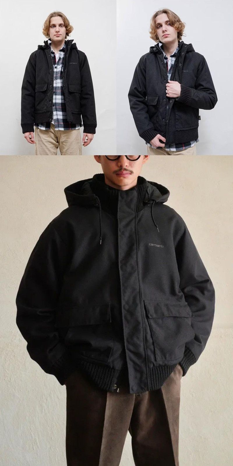 Carhartt Carhartt Vintage Black Cordura Nylon Ranger Hood Jacket WIP Size US M / EU 48-50 / 2 - 22 Thumbnail