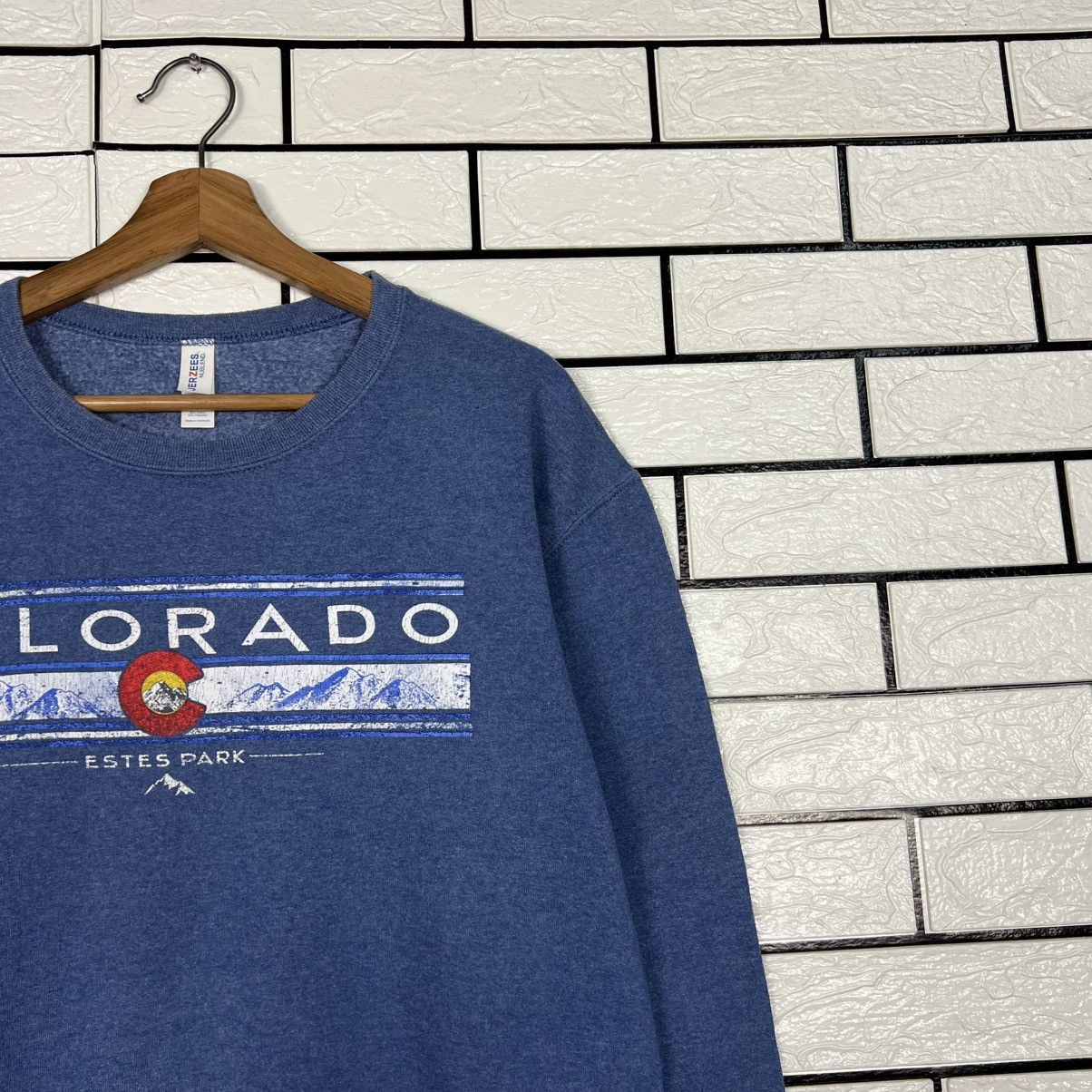 Jerzees COLORADO Estes Park Big Logo Crewneck Sweatshirt #4070-C185 Size US S / EU 44-46 / 1 - 5 Thumbnail