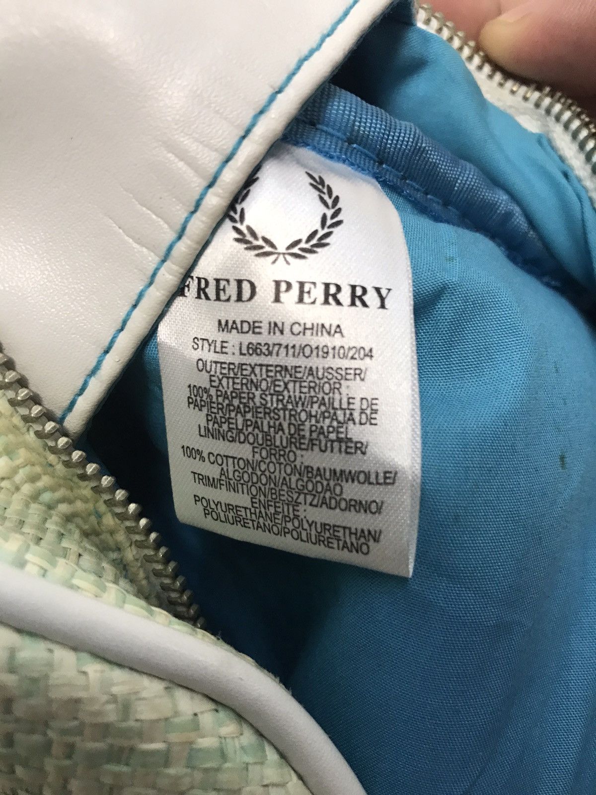 Fred Perry × Japanese Brand Fred Perry Light Green Tote Bag Size ONE SIZE - 9 Thumbnail
