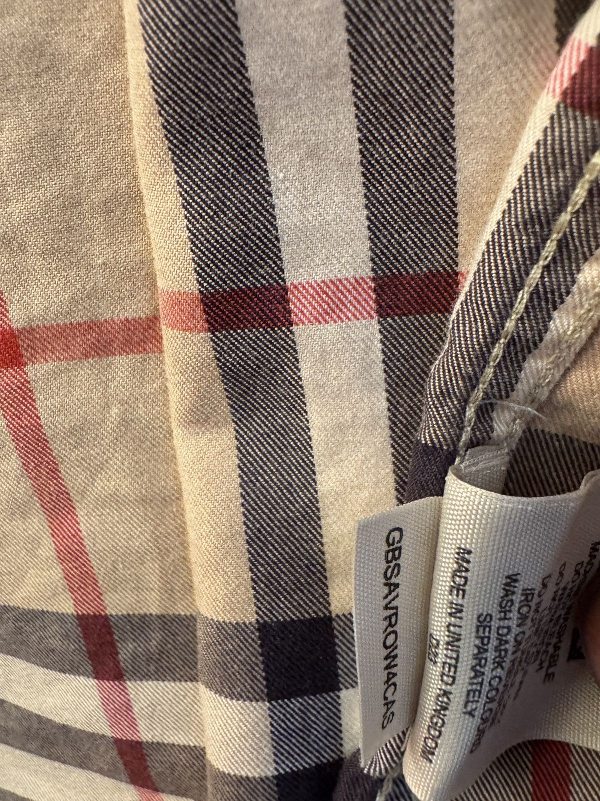 Burberry Burberry Cotton Check Short Sleeve Button Up Size US L / EU 52-54 / 3 - 5 Thumbnail