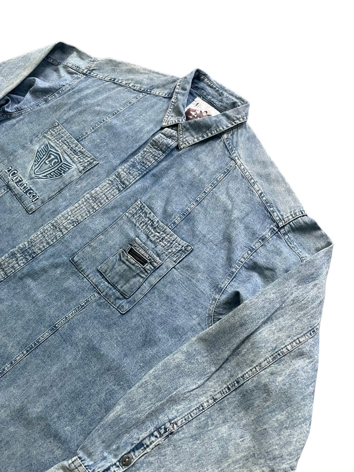Vintage Vintage Z.Cavaricci Denim Shirt Size US XL / EU 56 / 4 - 2 Thumbnail