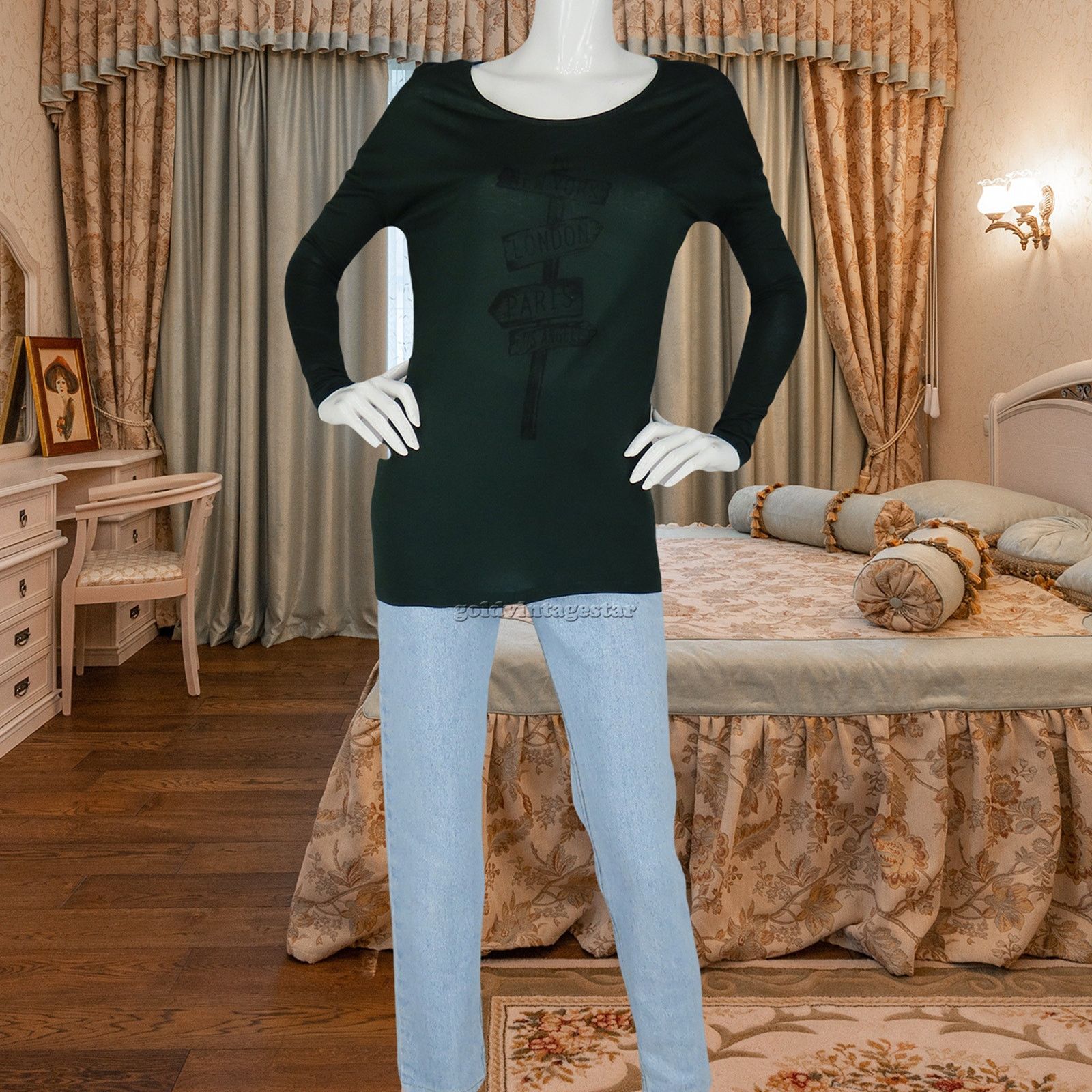 Other Native Outsiders Crossroads Long Sleeve Tee Top Blouse Size S / US 4 / IT 40 - 6 Thumbnail
