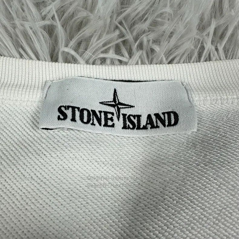 Stone Island Stone Island White L Basic Sweatshirt Double Pockets Size US L / EU 52-54 / 3 - 3 Thumbnail