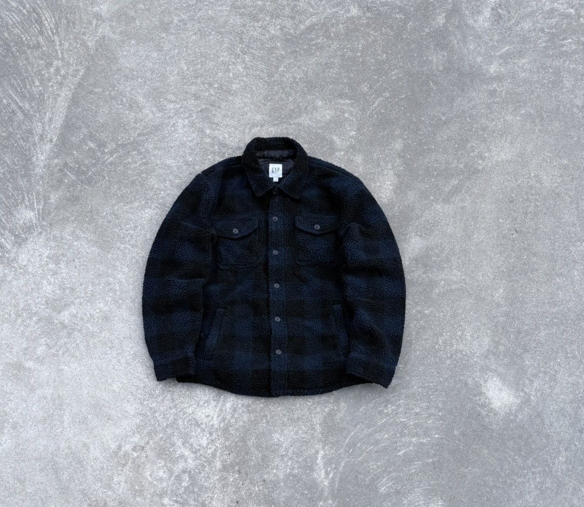 Gap × Vintage Vintage GAP luxury streetwear rare track fleece jacket Size US XL / EU 56 / 4 - 2 Thumbnail