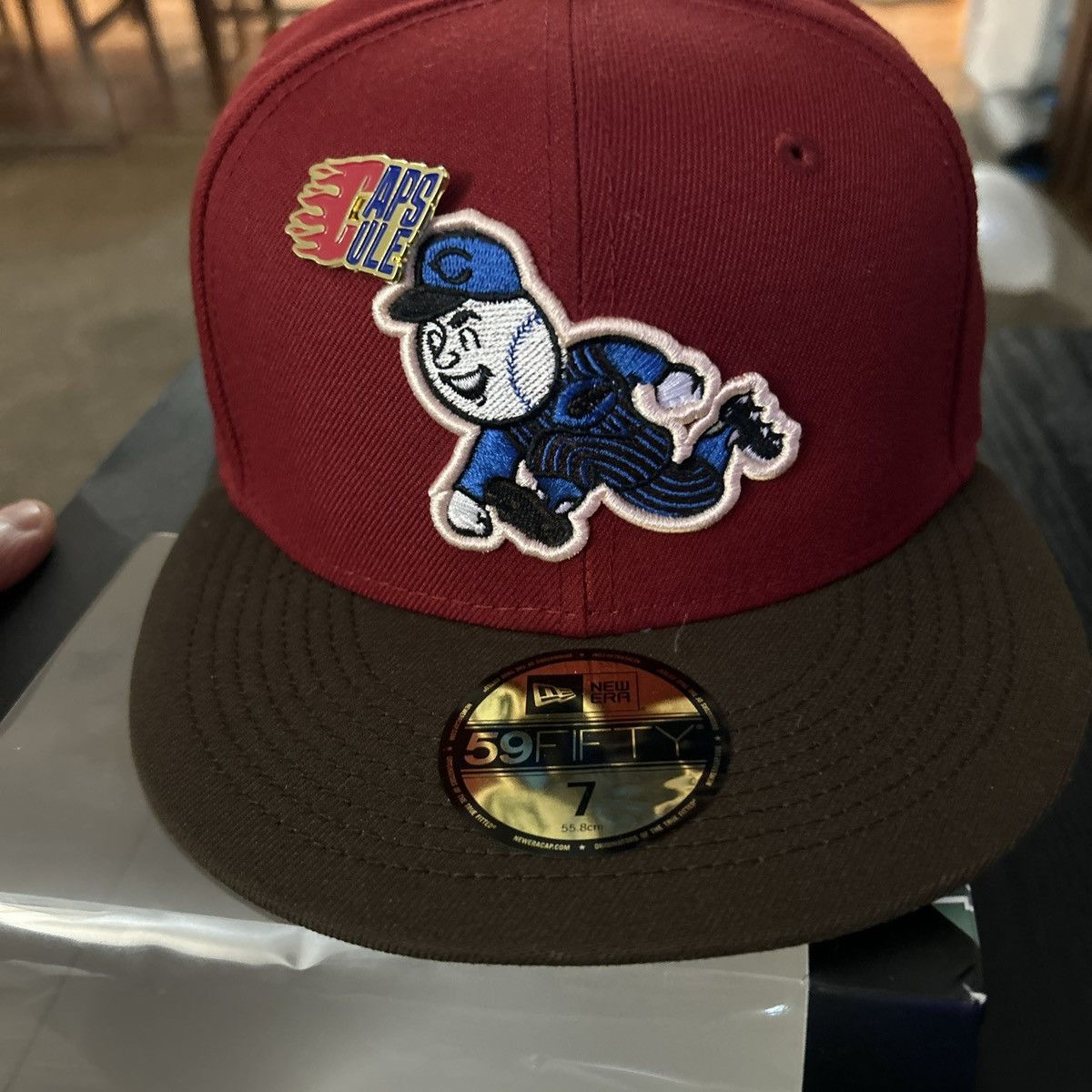 Capsule × New Era Cincinnati Reds Capsule Nitro 3.0 1970-2002 Patch Fitted Hat Size 7 Size ONE SIZE - 3 Thumbnail