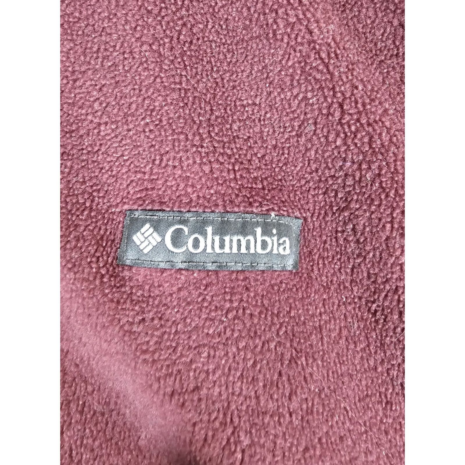 Vintage Columbia Benton Springs Full Zip Fleece Mock Neck Jacket Women's XL Plum Jacket, 1X? Size XL / US 12-14 / IT 48-50 - 5 Thumbnail
