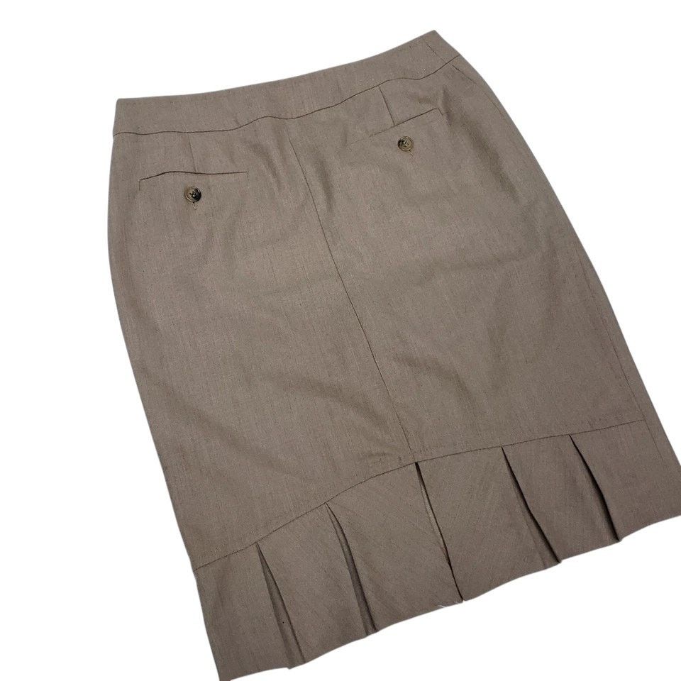 Max Mara Max Mara Made in Italy Woolmark Pleated back Pencil Skirt 2 Size 26" / US 2 / IT 38 - 6 Thumbnail