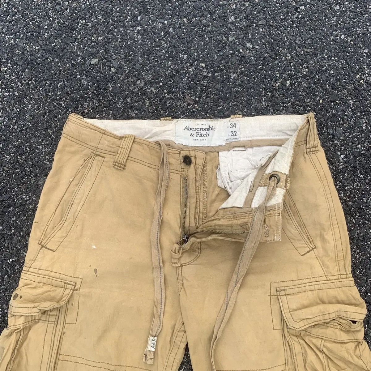 Abercrombie & Fitch 🔥BEST OFFER🔥Tactical Faded Trousers Big Multi Pocket Pants Size US 36 / EU 52 - 10 Thumbnail