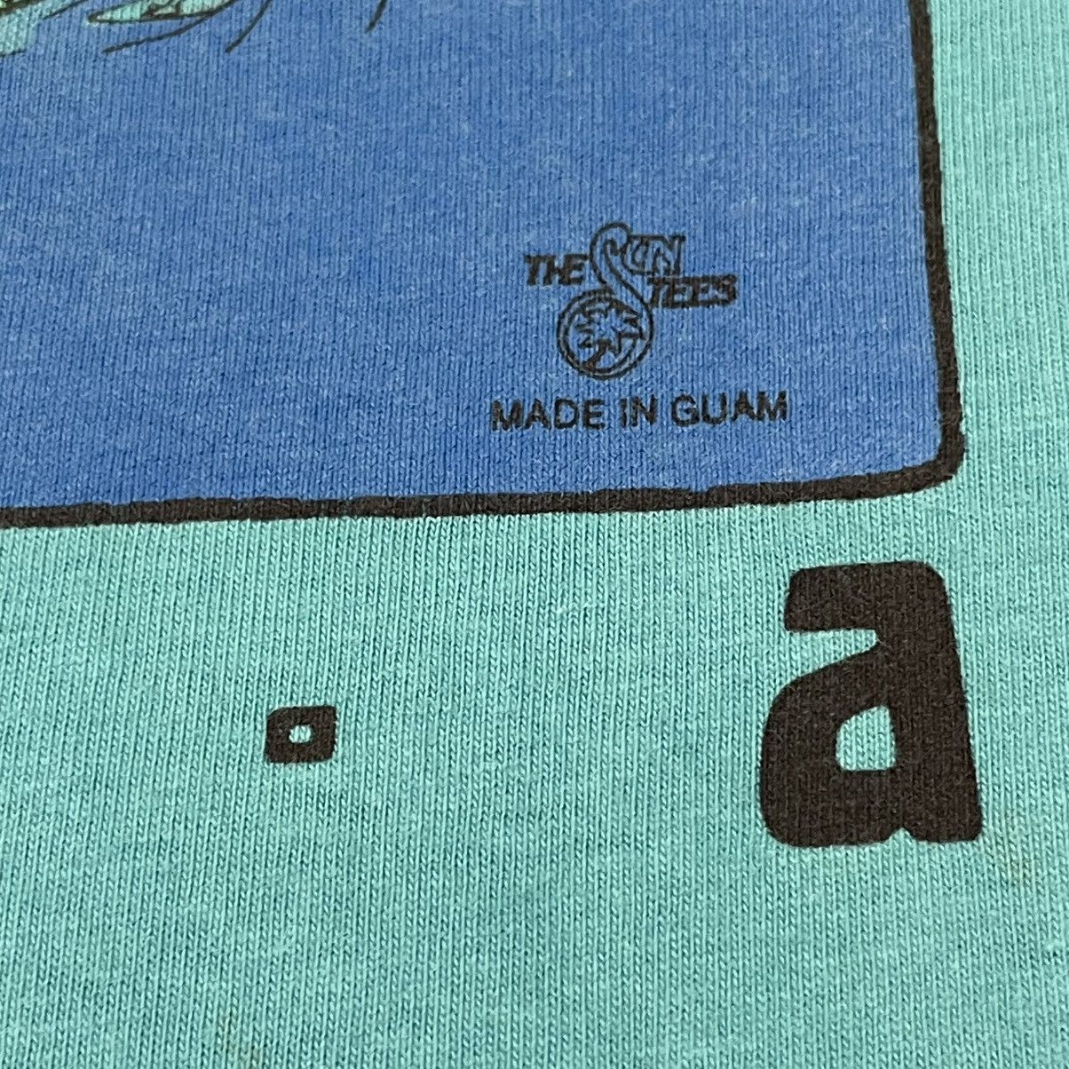 Vintage Vintage 90s Guam USA Map T-Shirt Hanes Beefy-T Single Stitch Size US M / EU 48-50 / 2 - 6 Thumbnail