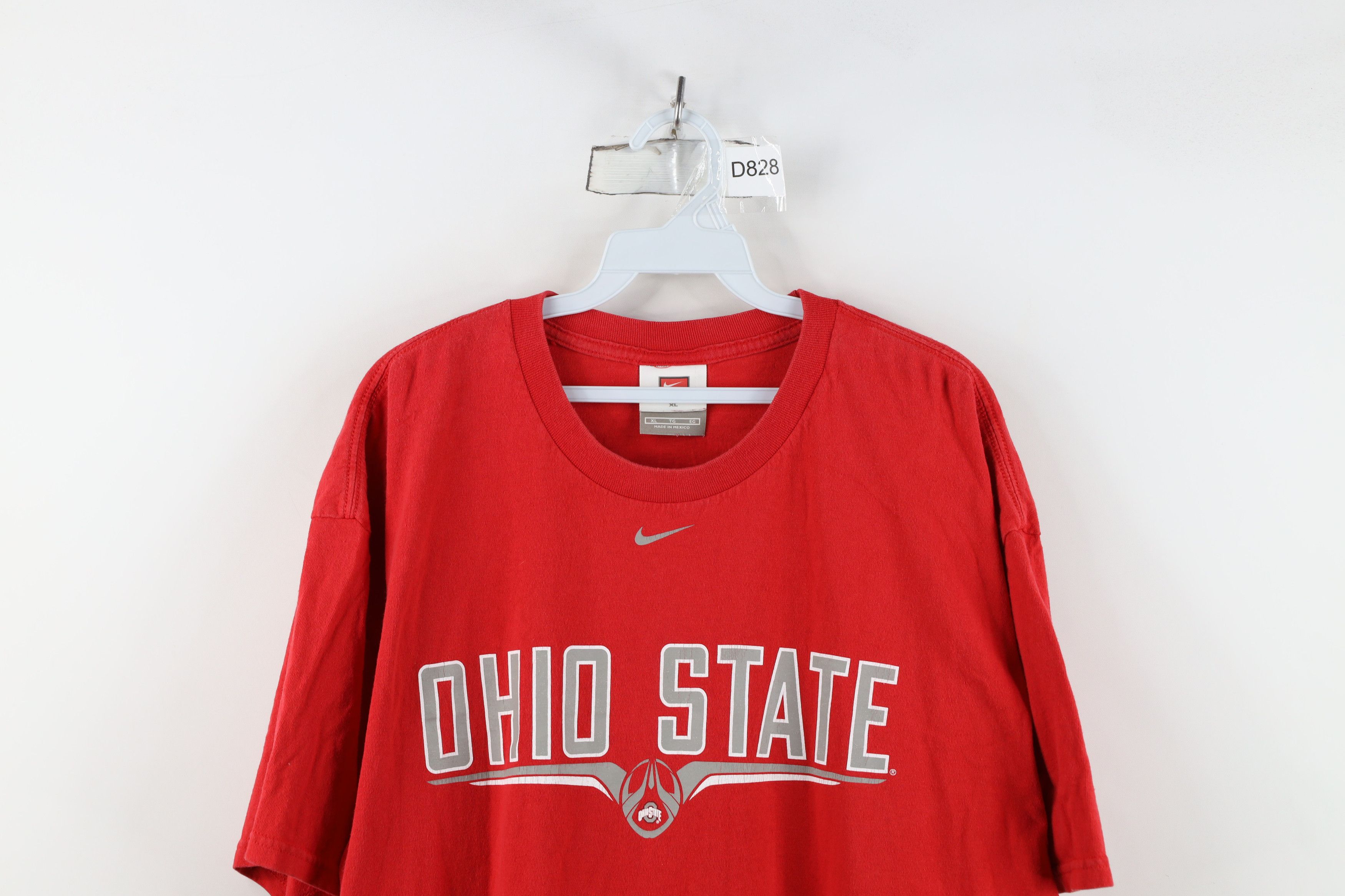 Nike Vintage Nike Swoosh Ohio State University Football T-Shirt Size US XL / EU 56 / 4 - 2 Thumbnail