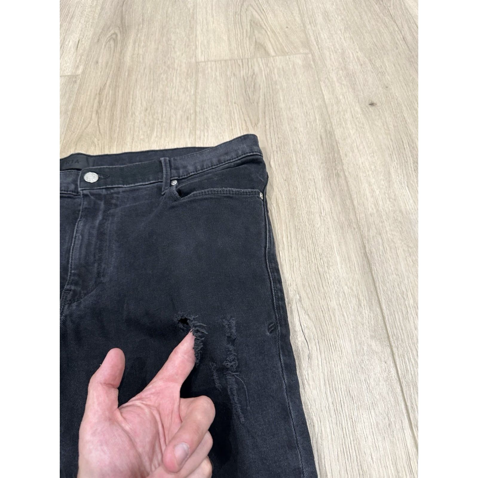 Rta RTA Jeans Slim Black 38x34 Men Jeans Slim Skinny 5-Pocket Denim Cotton Regular Inseam 34 Vintage No Size US 38 / EU 54 - 7 Thumbnail