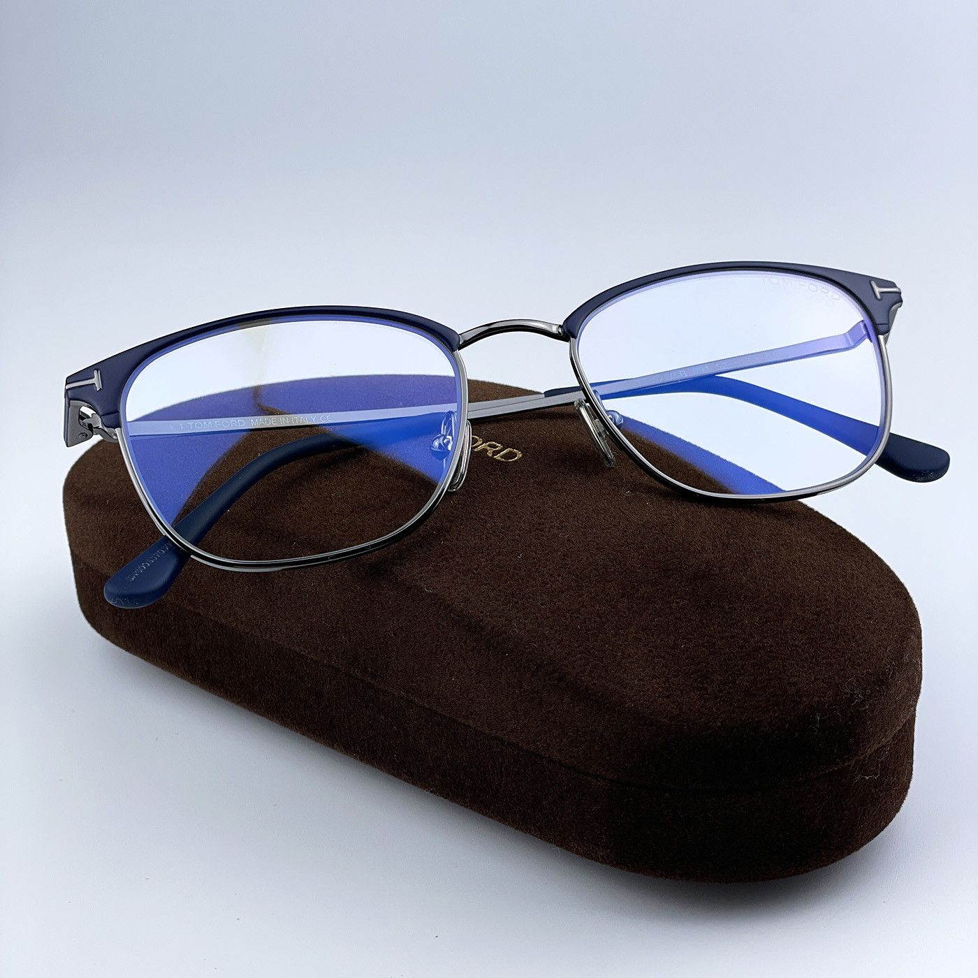 Tom Ford NEW Tom Ford FT5750-B 091 Unisex Square Eyeglasses Size ONE SIZE - 4 Thumbnail
