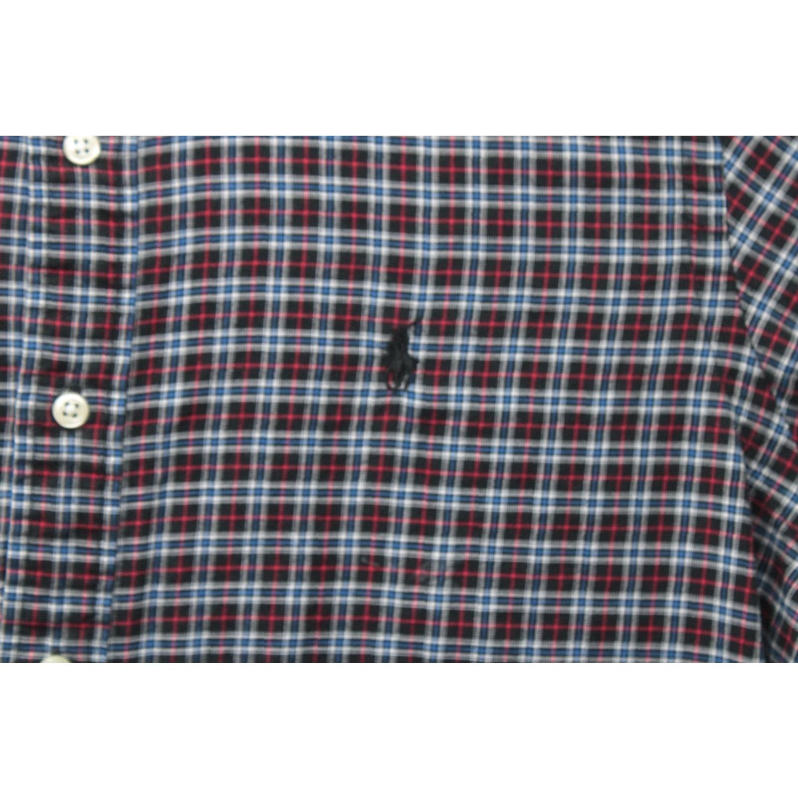 Polo Ralph Lauren Ralph Lauren Shirt Men's Medium Black Plaid Pony Button-Down Long Sleeve Preppy Size US M / EU 48-50 / 2 - 3 Thumbnail